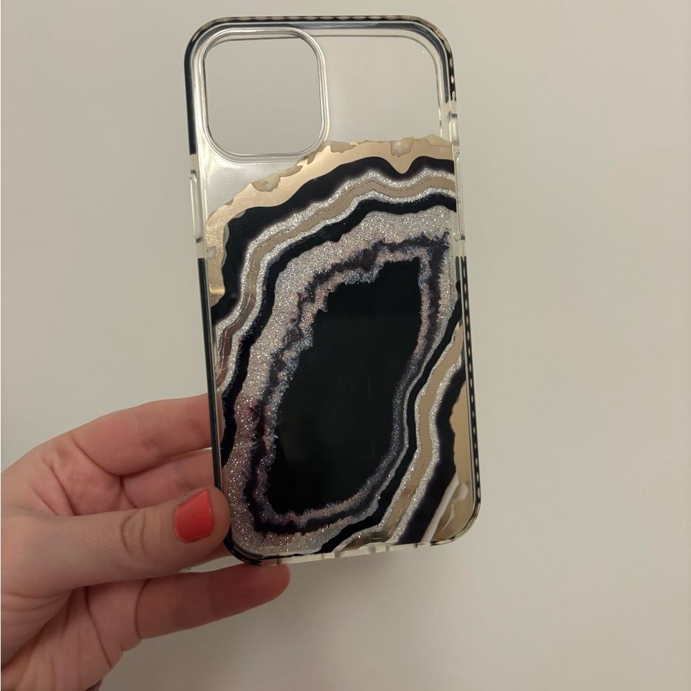 iPhone 13 Stylish Black and Gold Phone Case